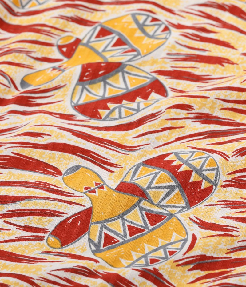 SH39500 / STAR OF HOLLY WOOD DOBBY COTTON OPEN SHIRT “MARACAS”