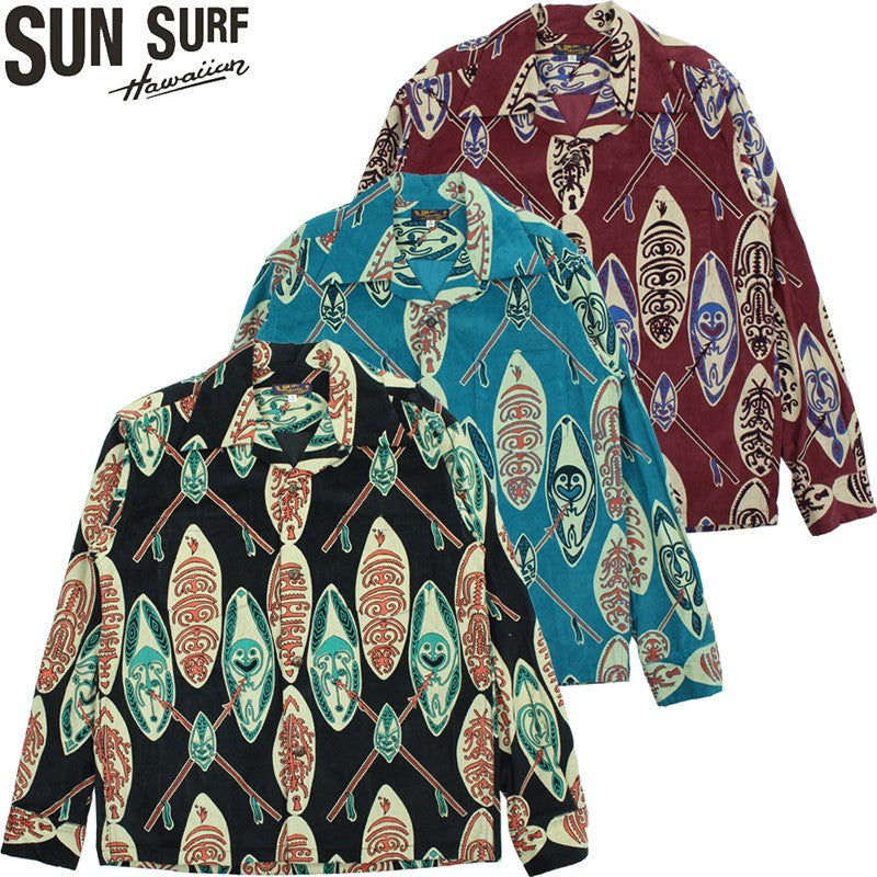 SS29581 / SUNSURF CORDUROY L/S OPEN SHIRT "GOD'S SHIELD"