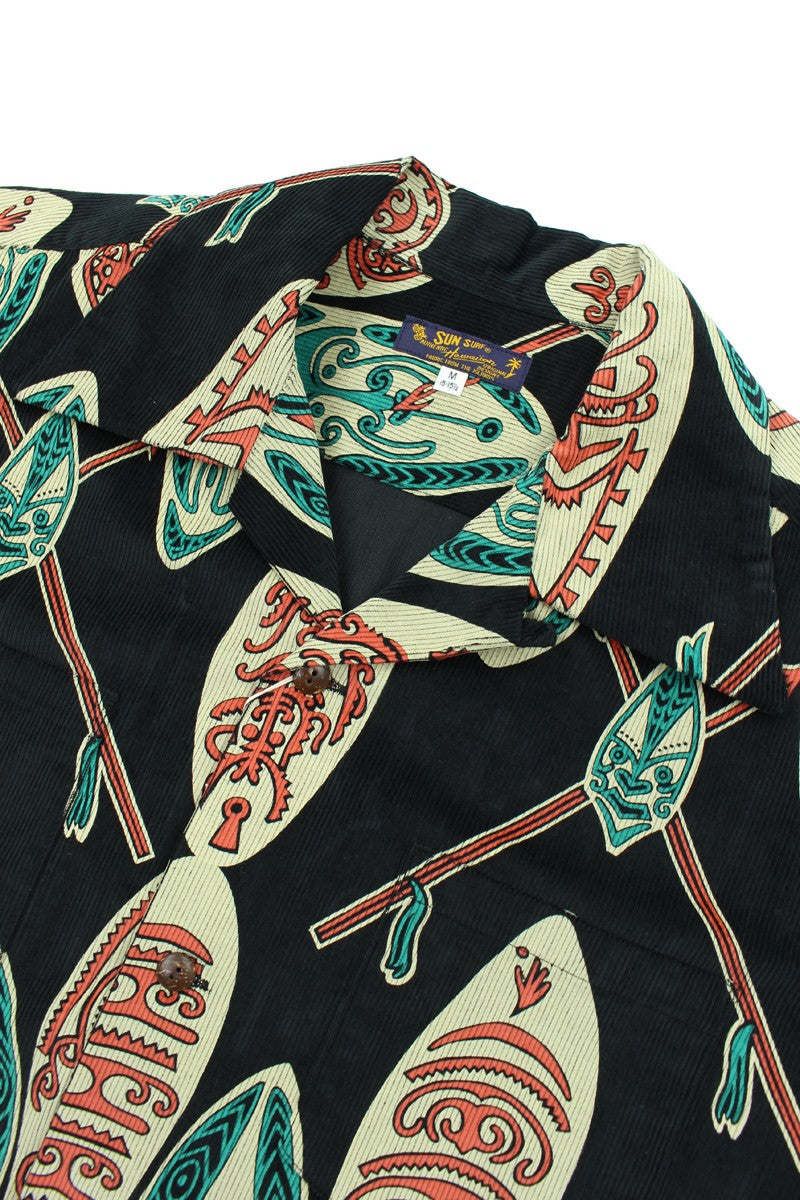 SS29581 / SUNSURF CORDUROY L/S OPEN SHIRT "GOD'S SHIELD"