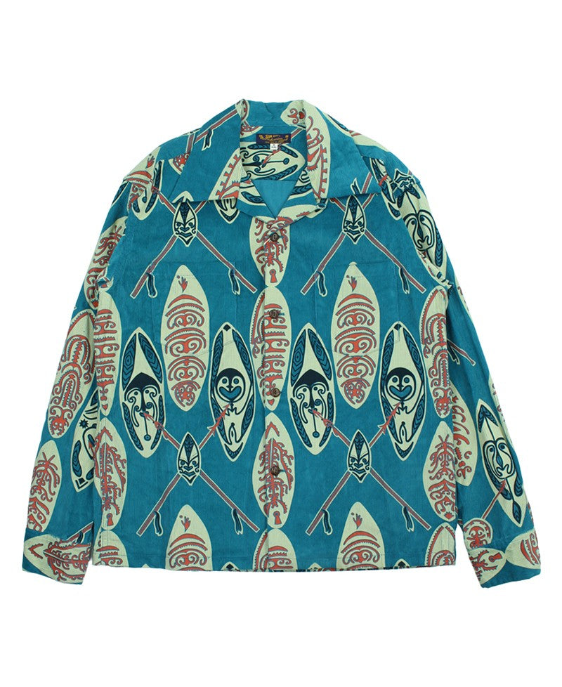 SS29581 / SUNSURF CORDUROY L/S OPEN SHIRT "GOD'S SHIELD"