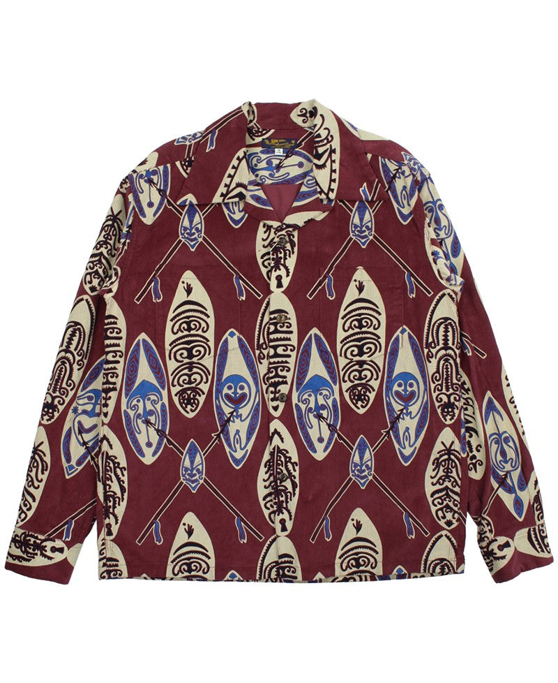 SS29581 / SUNSURF CORDUROY L/S OPEN SHIRT "GOD'S SHIELD"