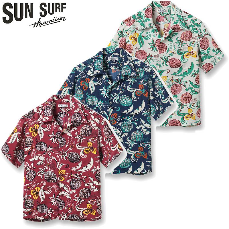 SS39022 / SUNSURF RAYON HAWAIIAN SHIRT “ISLAND FEELING”