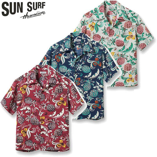 SS39022 / SUNSURF RAYON HAWAIIAN SHIRT “ISLAND FEELING”