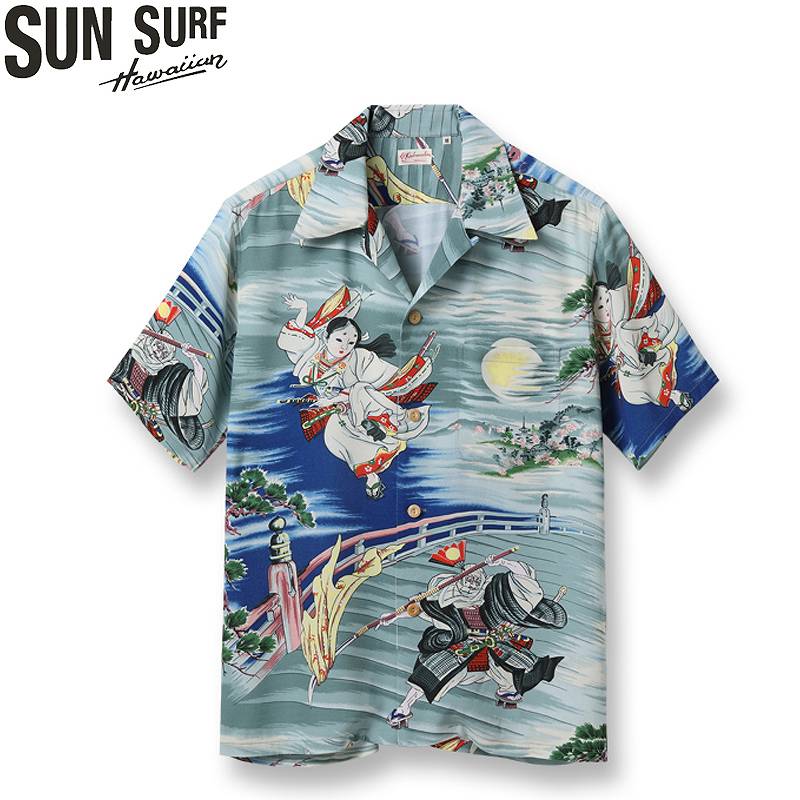 SS39066 / SUN SURF SPECIAL EDITION HAWAIIAN SHIRT “USHIWAKAMARU FIGHTING BENKEI”