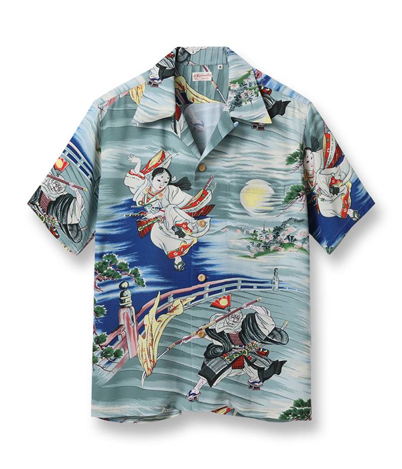 SS39066 / SUN SURF SPECIAL EDITION HAWAIIAN SHIRT “USHIWAKAMARU FIGHTING BENKEI”