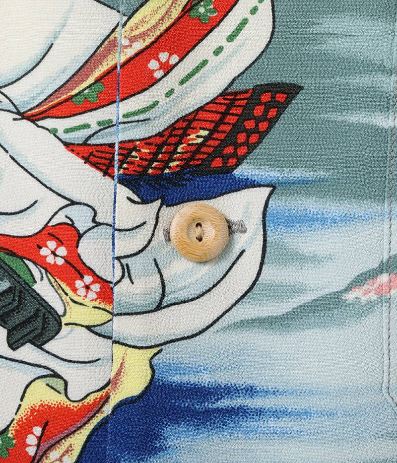 SS39066 / SUN SURF SPECIAL EDITION HAWAIIAN SHIRT “USHIWAKAMARU FIGHTING BENKEI”