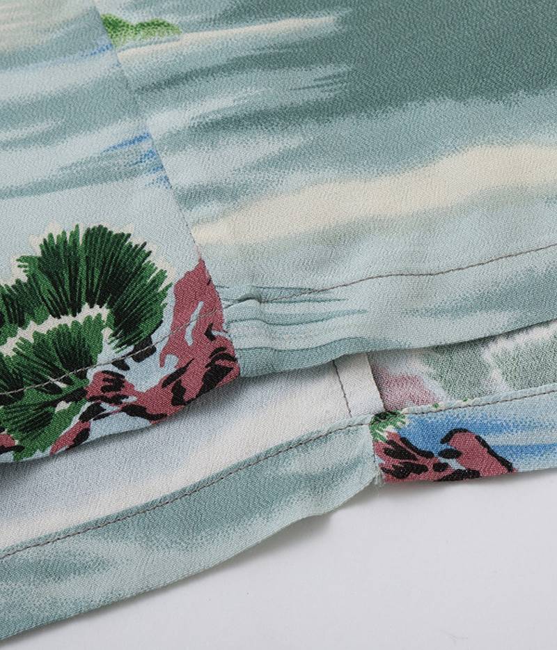 SS39066 / SUN SURF SPECIAL EDITION HAWAIIAN SHIRT “USHIWAKAMARU FIGHTING BENKEI”