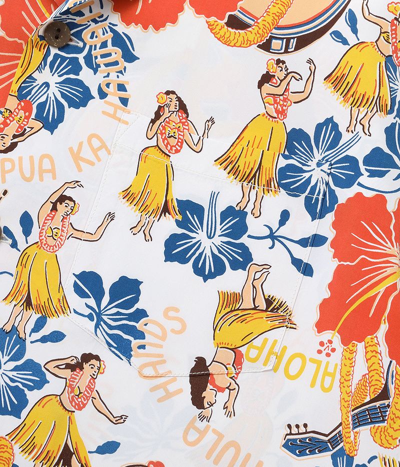 SS39213 SUNSURF RAYON HAWAIIAN SHIRT “LOVELY HULA HANDS”