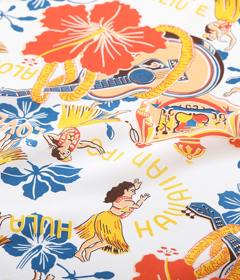 SS39213 SUNSURF RAYON HAWAIIAN SHIRT “LOVELY HULA HANDS”