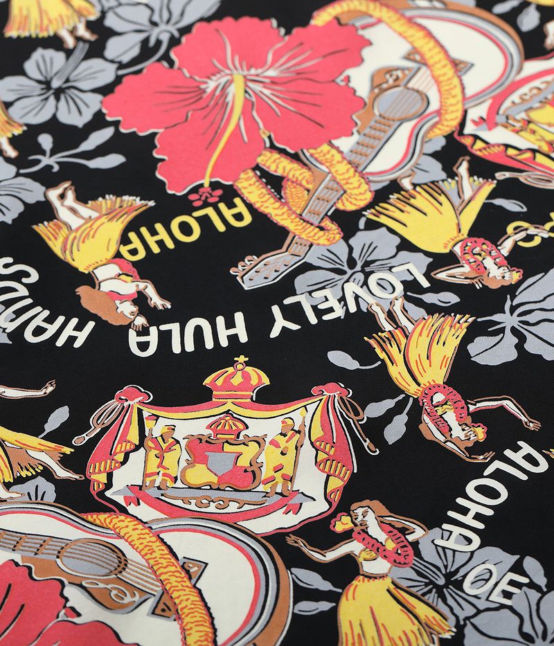 SS39213 SUNSURF RAYON HAWAIIAN SHIRT “LOVELY HULA HANDS”