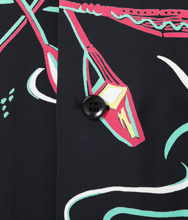 SS39215 SUNSURF RAYON HAWAIIAN SHIRT “SOUTH SEA OUTRIGGER”