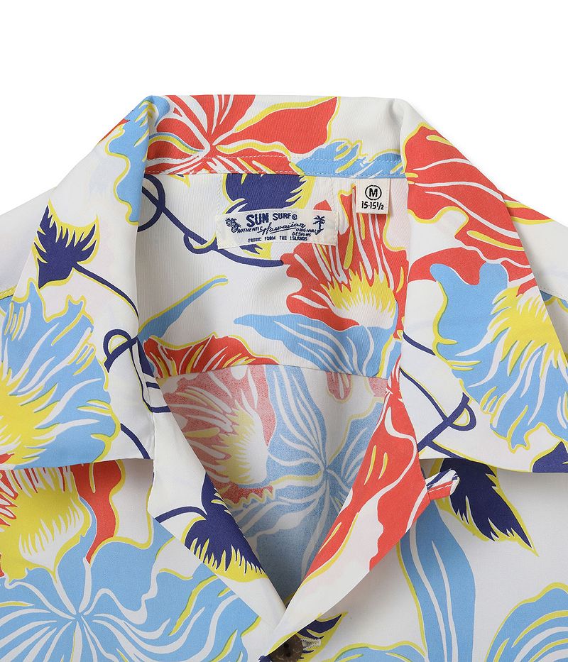 SS39217 / SUNSURF RAYON HAWAIIAN SHIRT “CATTLEYA ORCHID”