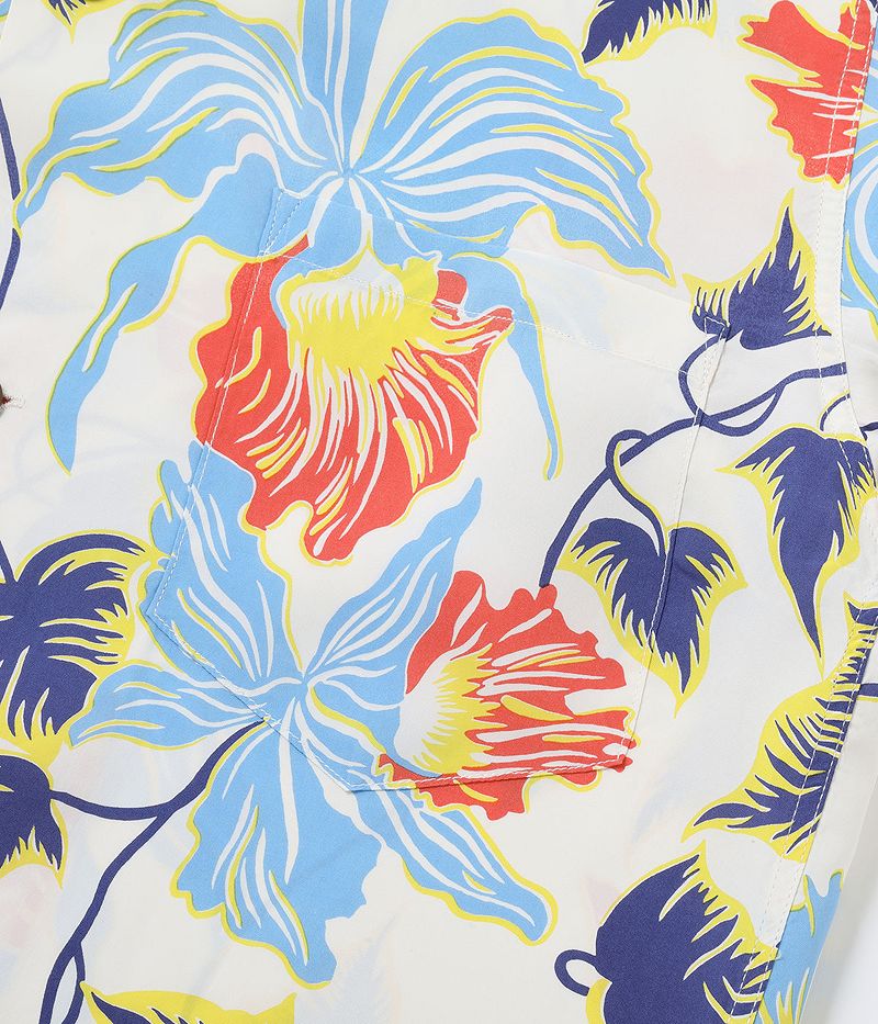 SS39217 / SUNSURF RAYON HAWAIIAN SHIRT “CATTLEYA ORCHID”