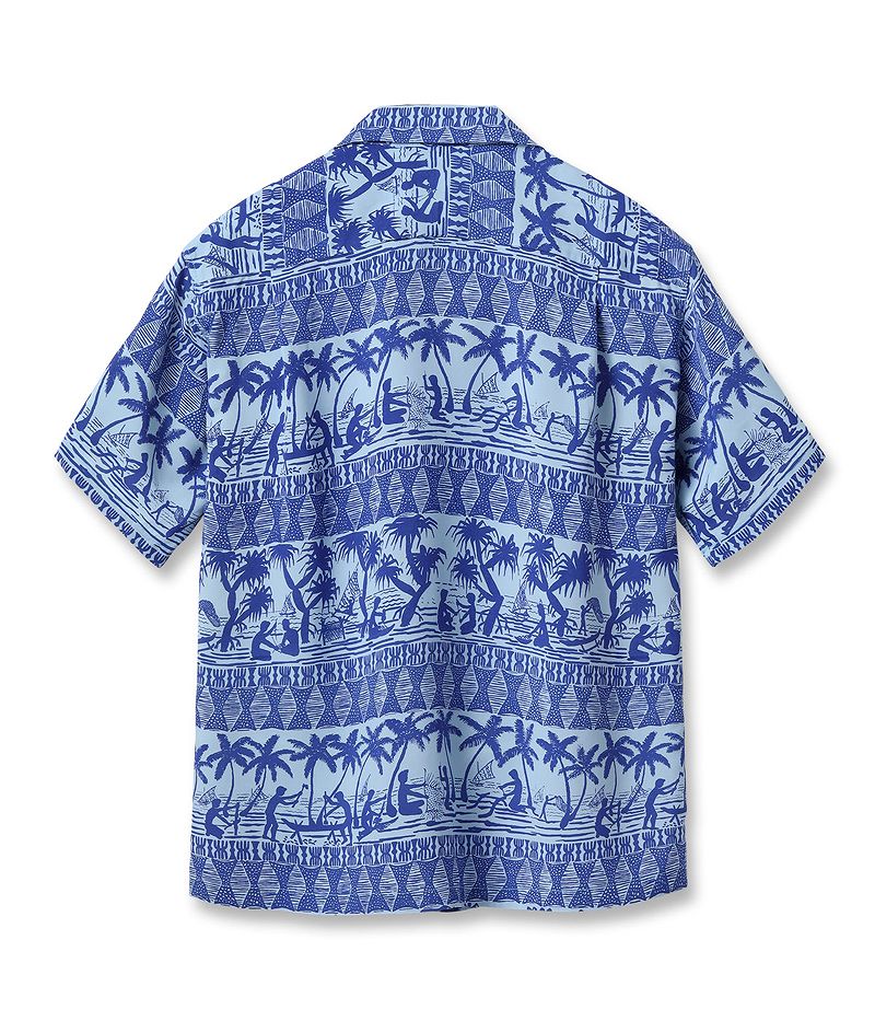 SS39220 SUNSURF RAYON HAWAIIAN SHIRT “ISLAND CLASSIC BORDER”