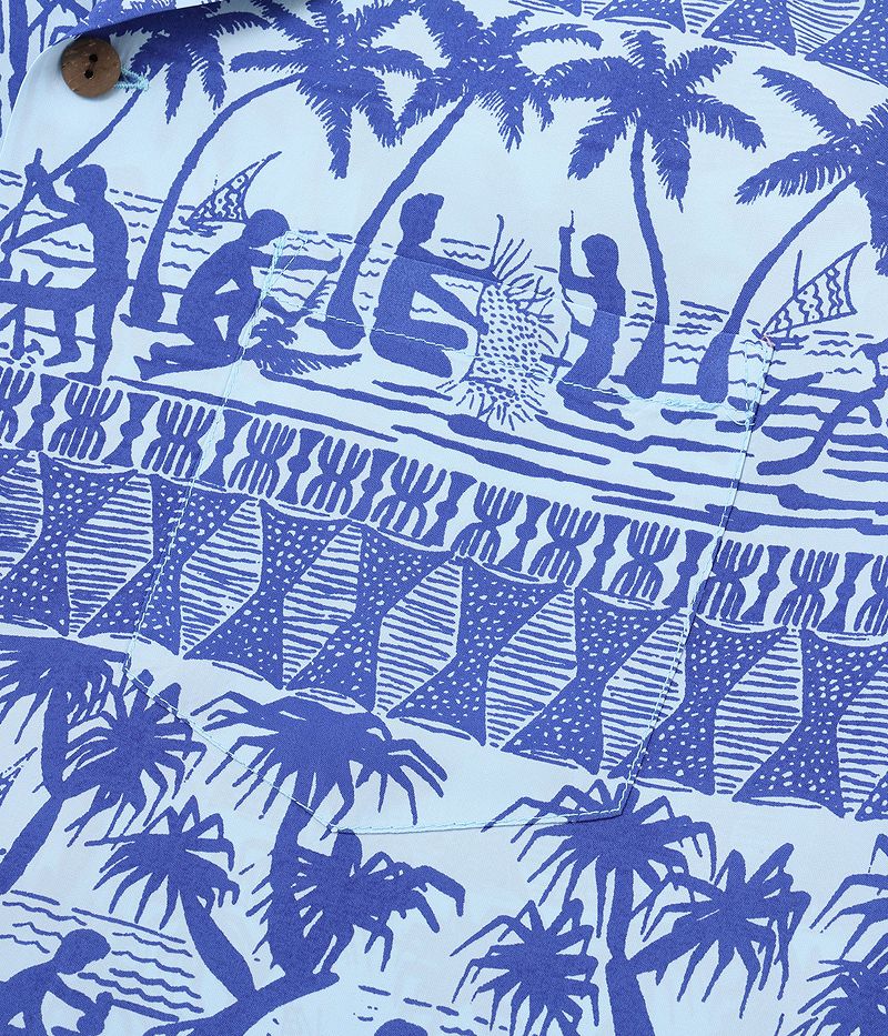 SS39220 SUNSURF RAYON HAWAIIAN SHIRT “ISLAND CLASSIC BORDER”