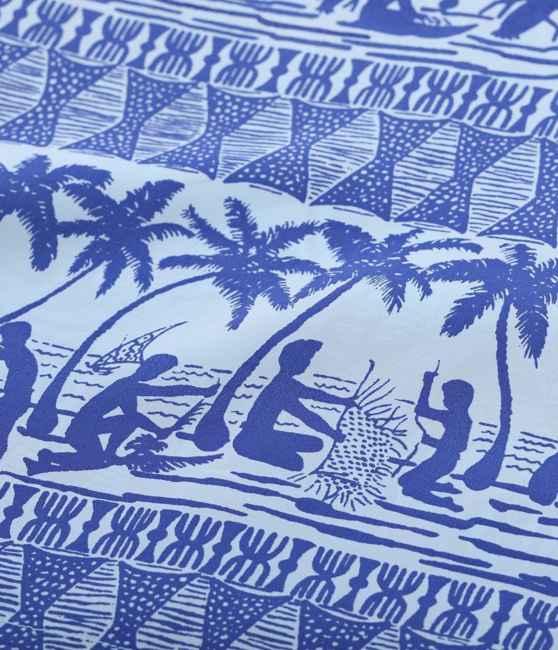 SS39220 SUNSURF RAYON HAWAIIAN SHIRT “ISLAND CLASSIC BORDER”