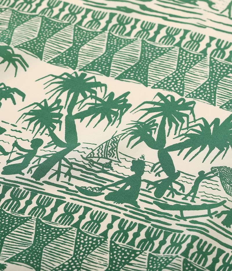 SS39220 SUNSURF RAYON HAWAIIAN SHIRT “ISLAND CLASSIC BORDER”