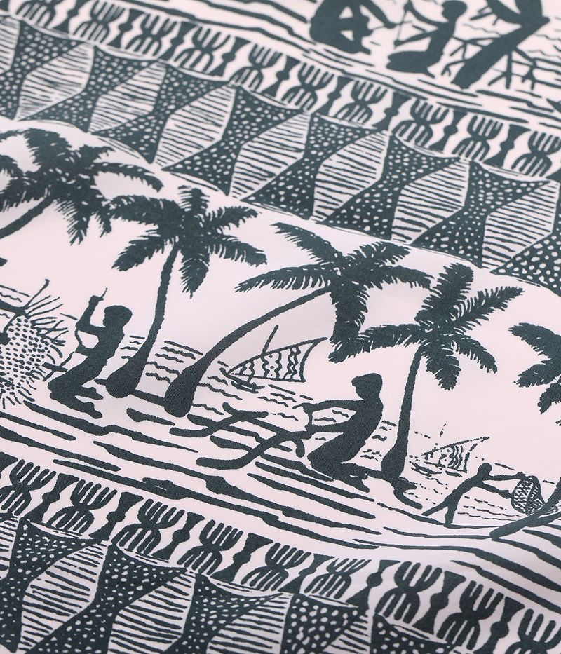 SS39220 SUNSURF RAYON HAWAIIAN SHIRT “ISLAND CLASSIC BORDER”