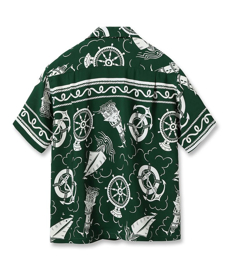 SS39230 / SUNSURF RAYON HAWAIIAN SHIRT “ALL ABOARD”