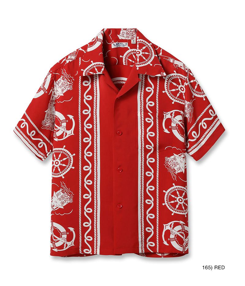 SS39230 / SUNSURF RAYON HAWAIIAN SHIRT “ALL ABOARD”