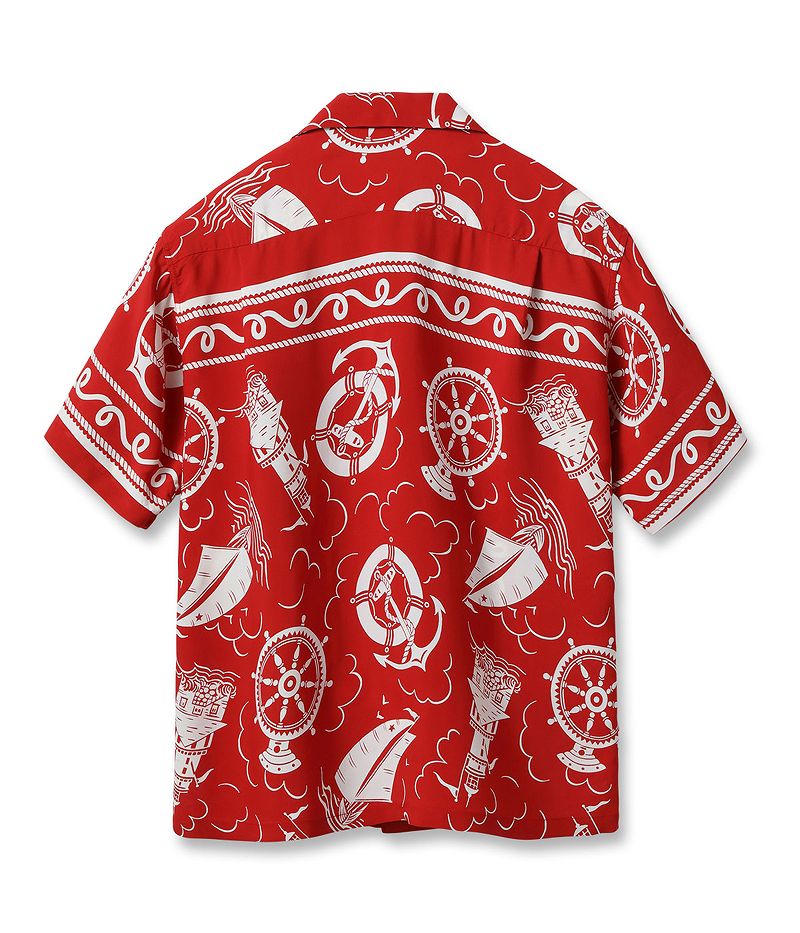 SS39230 / SUNSURF RAYON HAWAIIAN SHIRT “ALL ABOARD”