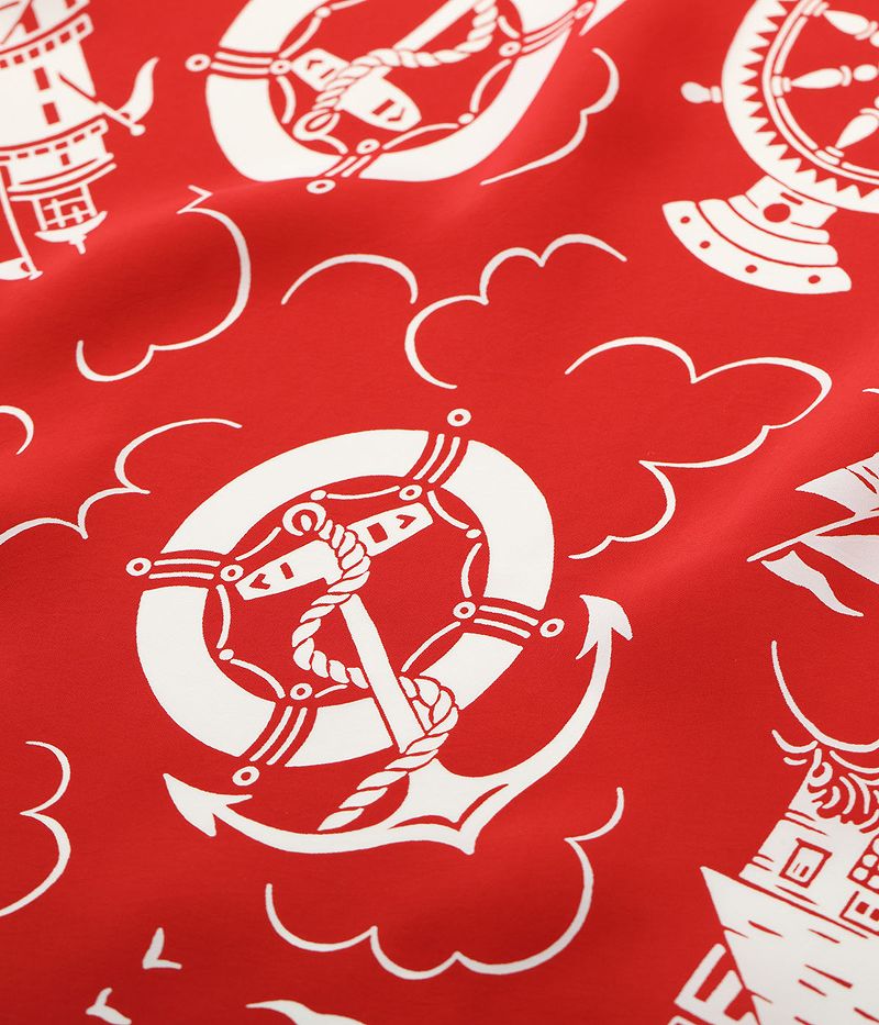 SS39230 / SUNSURF RAYON HAWAIIAN SHIRT “ALL ABOARD”
