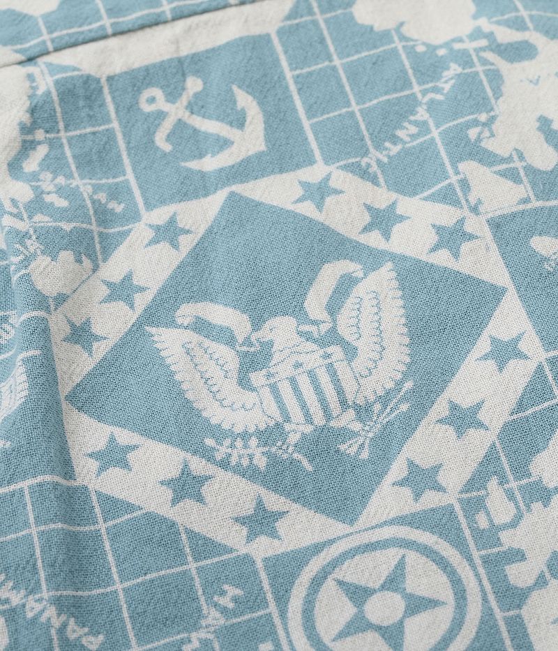 SS39281 / SUNSURF COTTON CANVAS OPEN SHIRT “PEARL HARBOR HAWAII”