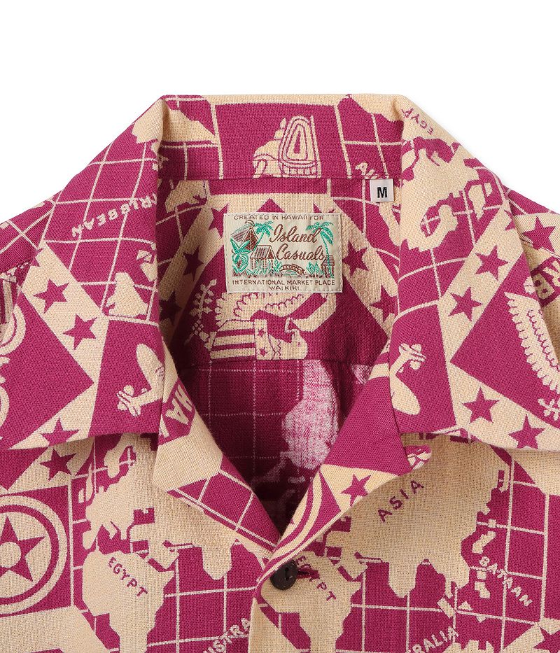 SS39281 / SUNSURF COTTON CANVAS OPEN SHIRT “PEARL HARBOR HAWAII”