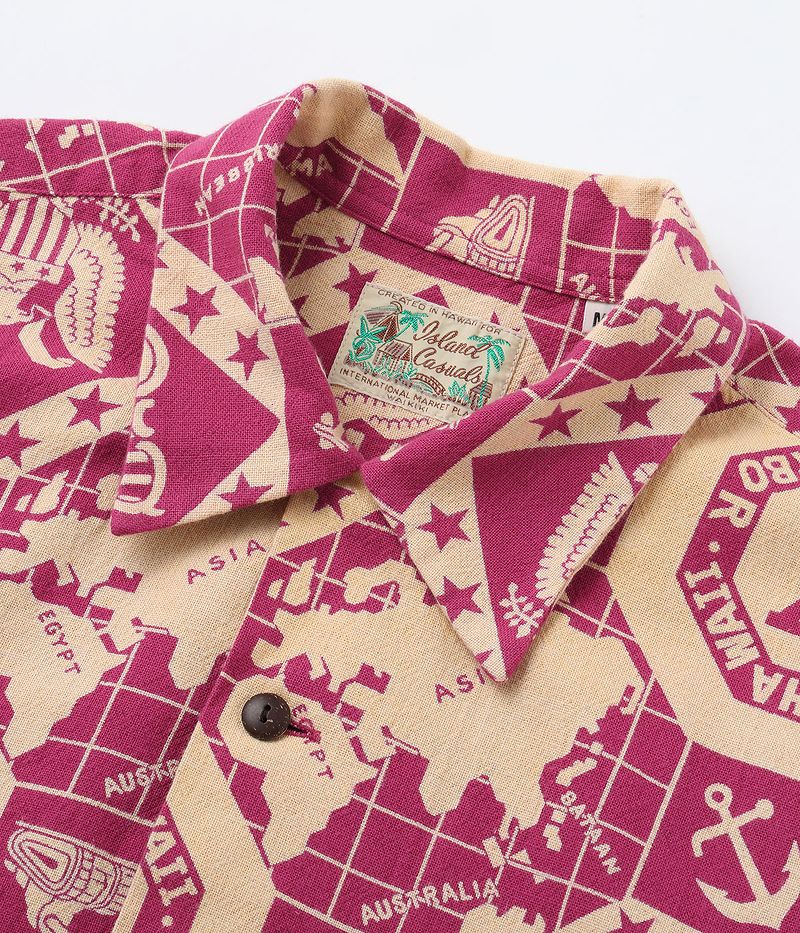 SS39281 / SUNSURF COTTON CANVAS OPEN SHIRT “PEARL HARBOR HAWAII”