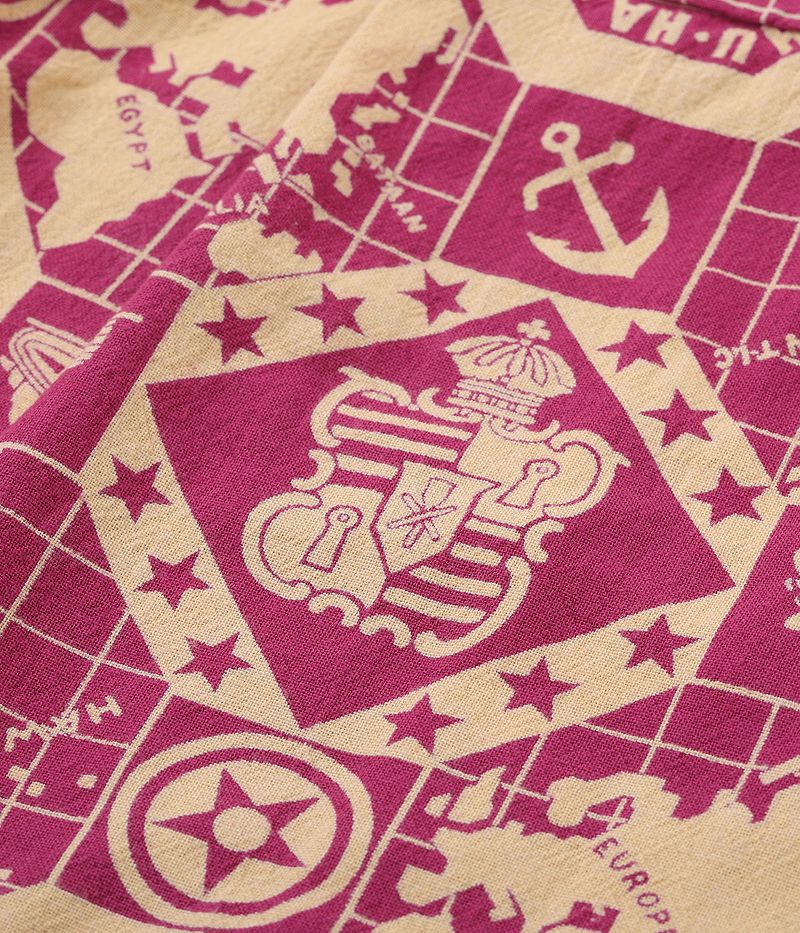 SS39281 / SUNSURF COTTON CANVAS OPEN SHIRT “PEARL HARBOR HAWAII”