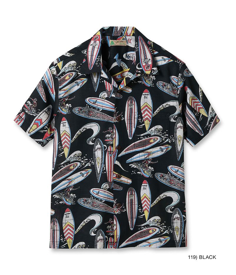 SS39284 SUNSURF COTTON × LINEN OPEN SHIRT “SURFBOARDS”