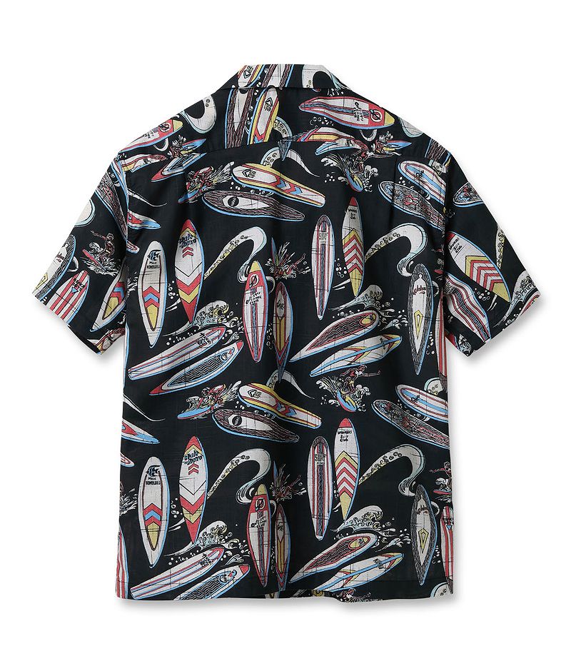 SS39284 SUNSURF COTTON × LINEN OPEN SHIRT “SURFBOARDS”