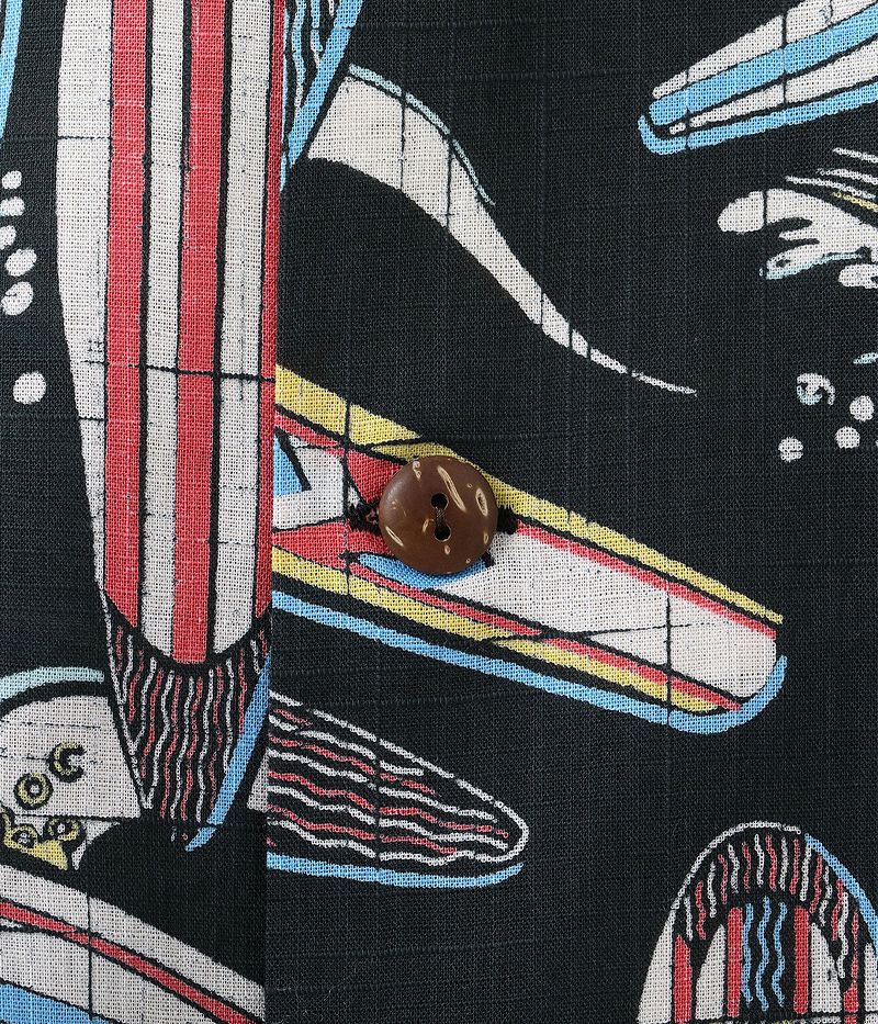 SS39284 SUNSURF COTTON × LINEN OPEN SHIRT “SURFBOARDS”