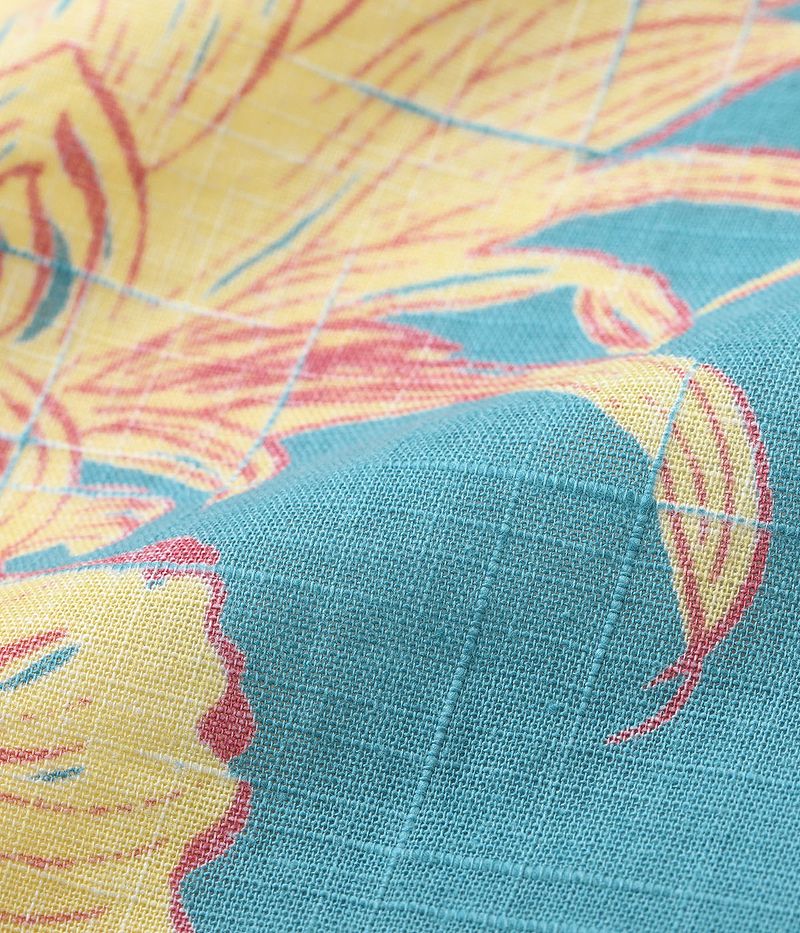 SS39285 SUNSURF COTTON × LINEN OPEN SHIRT “ISLAND PINEAPPLE”