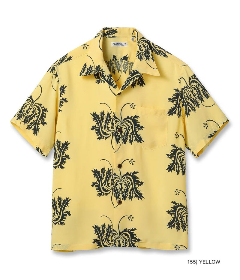 SS39412 / SUNSURF RAYON HAWAIIAN SHIRT “CORAL HIBISCUS”