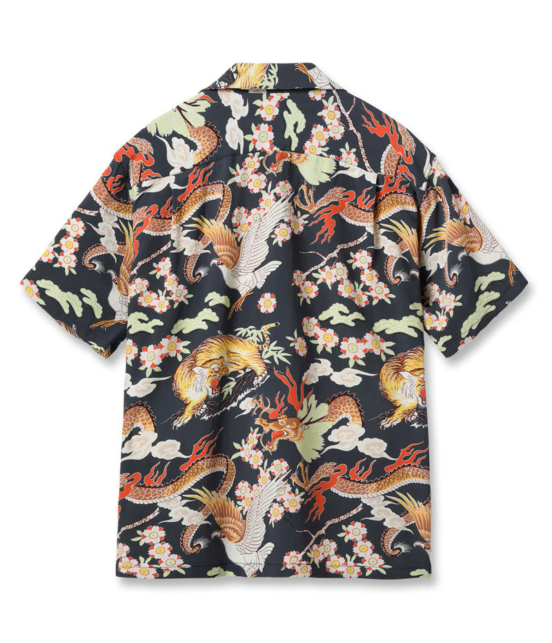 SS39414 / SUNSURF RAYON HAWAIIAN SHIRT “THE TRIANGULAR FIGHT”