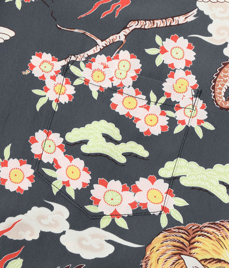 SS39414 / SUNSURF RAYON HAWAIIAN SHIRT “THE TRIANGULAR FIGHT”