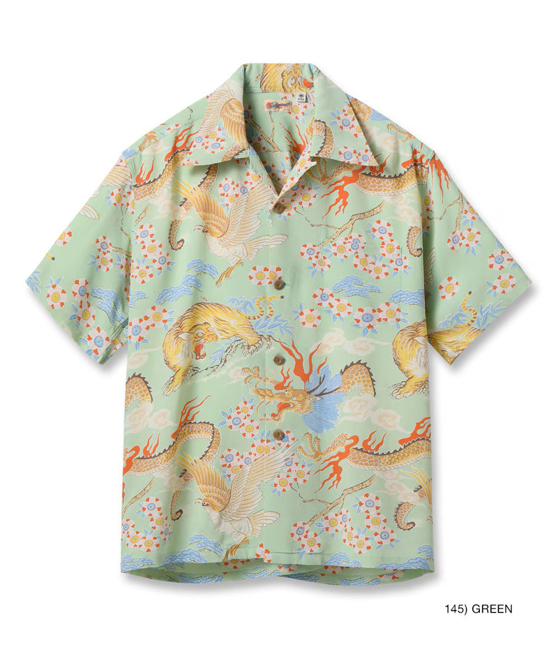 SS39414 / SUNSURF RAYON HAWAIIAN SHIRT “THE TRIANGULAR FIGHT”