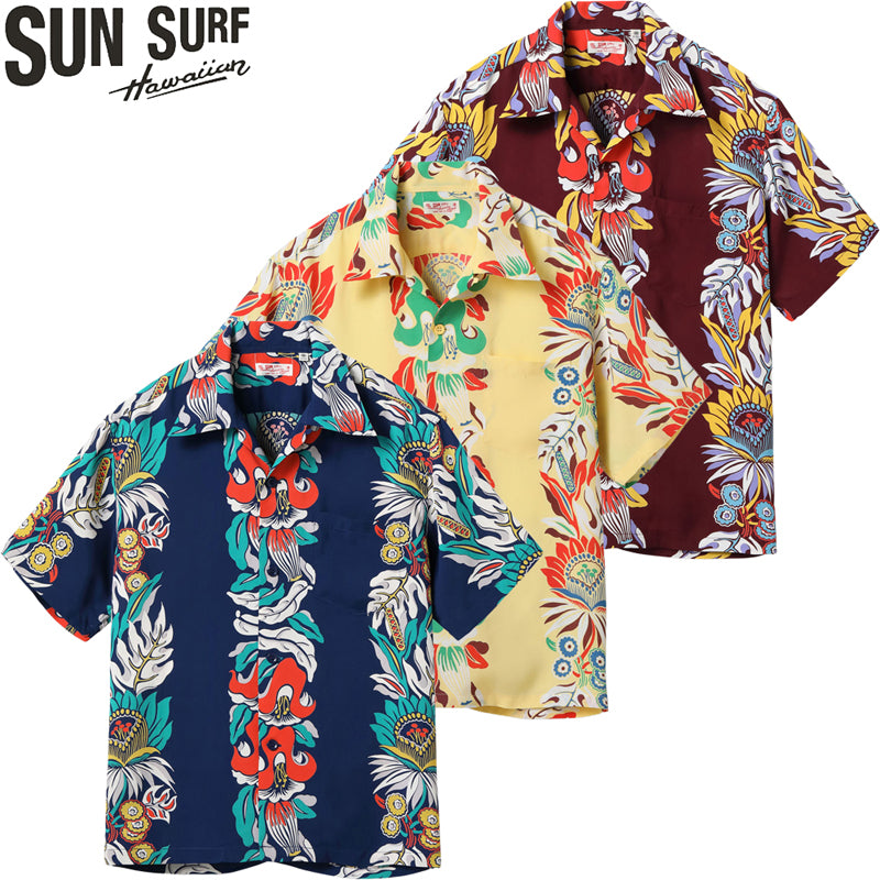SS39416 / SUNSURF RAYON HAWAIIAN SHIRT “PARADISE FLOWER”