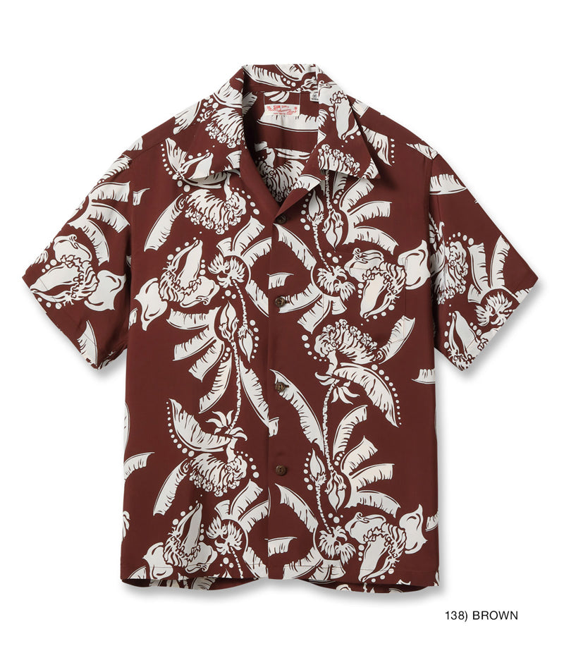 SS39421 / SUNSURF RAYON HAWAIIAN SHIRT “HONEYSUCKLE”