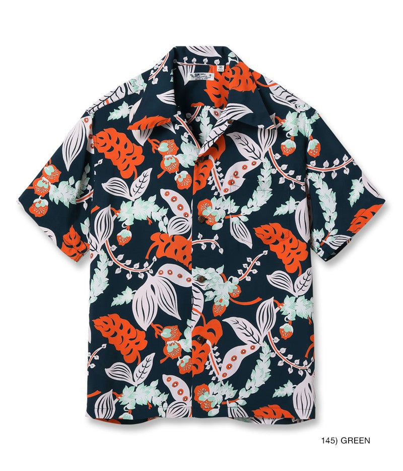 SS39423 / SUNSURF RAYON HAWAIIAN SHIRT “SHELL GINGER”