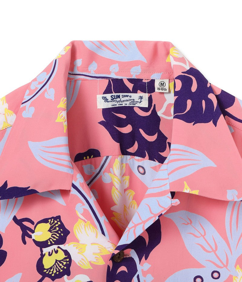 SS39423 / SUNSURF RAYON HAWAIIAN SHIRT “SHELL GINGER”