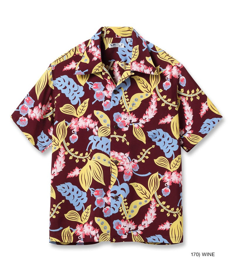 SS39423 / SUNSURF RAYON HAWAIIAN SHIRT “SHELL GINGER”