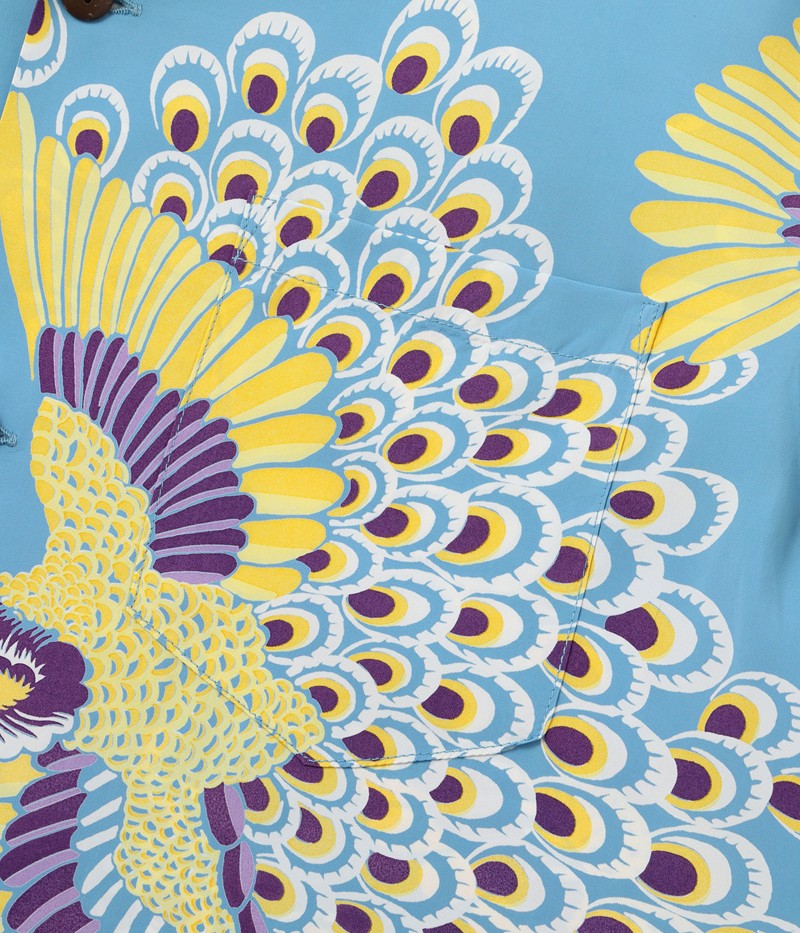 SS39428 / SUNSURF RAYON HAWAIIAN SHIRT “PEACOCK”