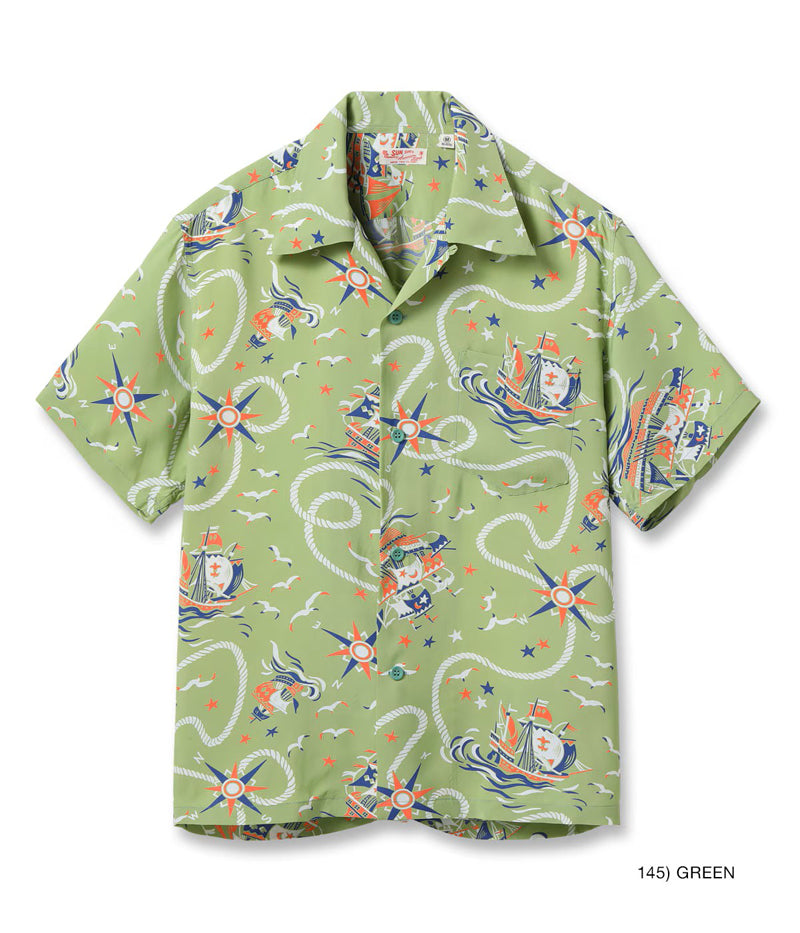 SS39429 / SUNSURF RAYON HAWAIIAN SHIRT “AGE OF DISCOVERY”