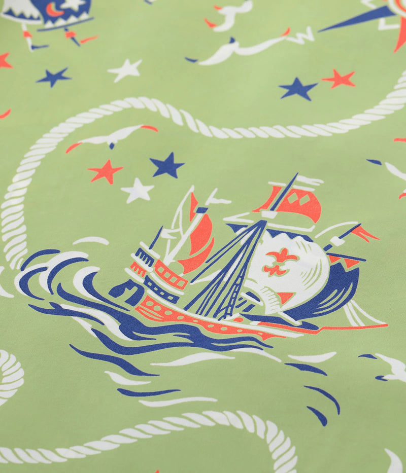 SS39429 / SUNSURF RAYON HAWAIIAN SHIRT “AGE OF DISCOVERY”