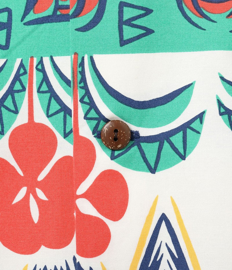 SS39504 / SUNSURF COTTON BROAD OPEN SHIRT “TROPICAL WOODCUT”