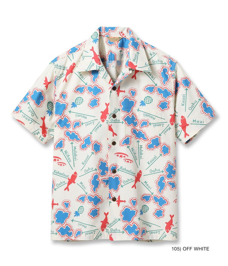 SS39505 / SUNSURF COTTON BROAD OPEN SHIRT “ROUND TRIP”