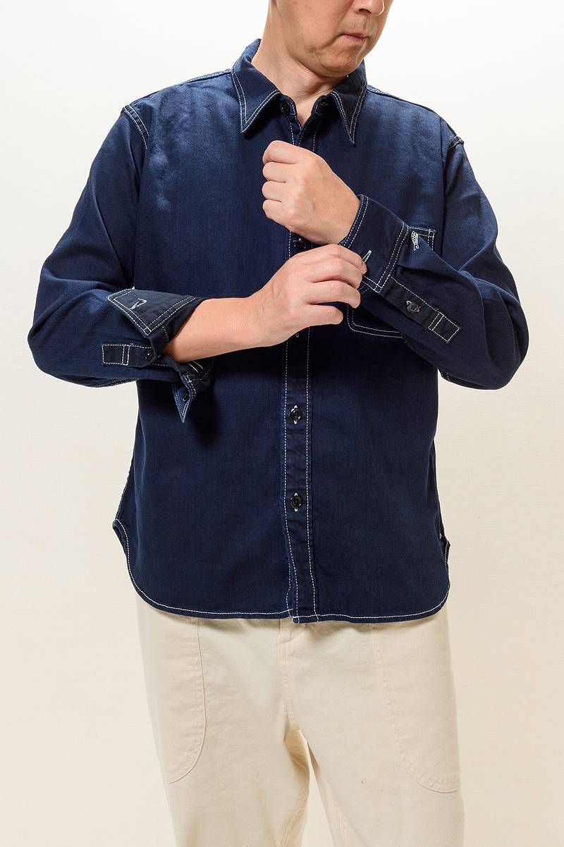 TDS2301 / TENRYO DENIM Color Revolution Stretch Denim Shirt