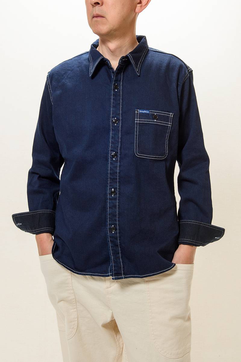 TDS2301 / TENRYO DENIM Color Revolution Stretch Denim Shirt